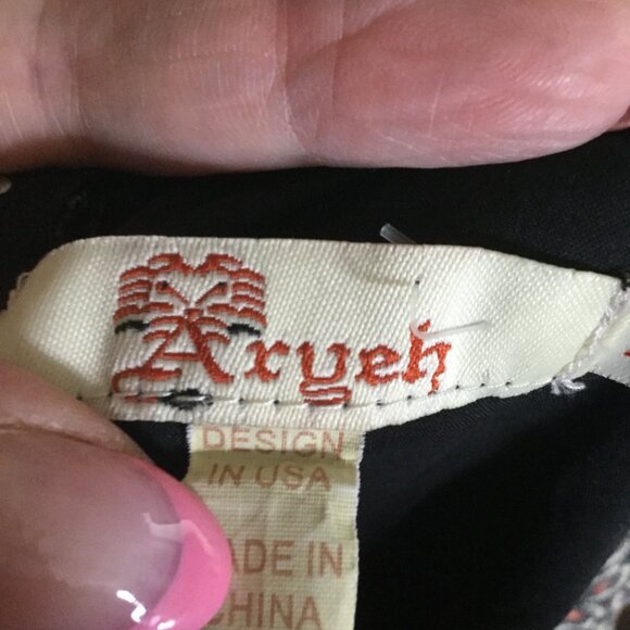 Axueh Vintage style cotton rockabilly fit and flare dress floral print size L - Picture 5 of 6